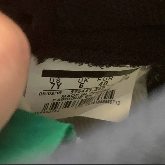Nike Air Jordan 1 Retro High OG GS Pine Green 2018 575441-302 Size 7y / Wmns 8.5
